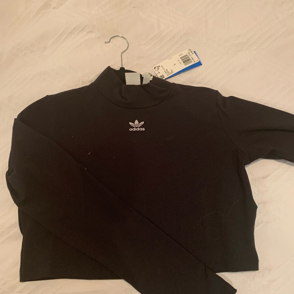 adidas long sleeve black top